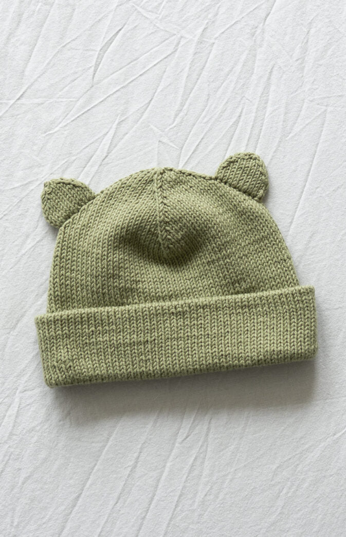Bear Me Hat Cotton Farge Pistachio