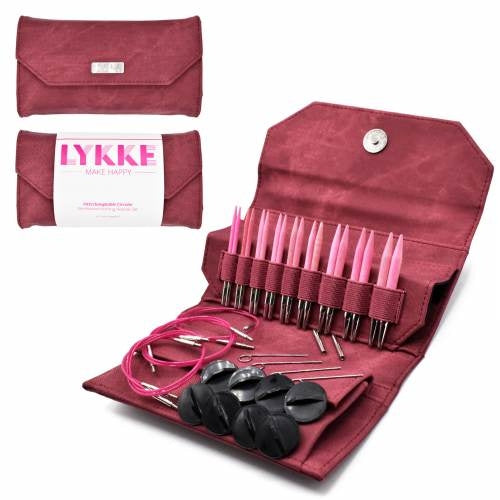 Lykke blush kort rundpinnesett crimson 8,75cm