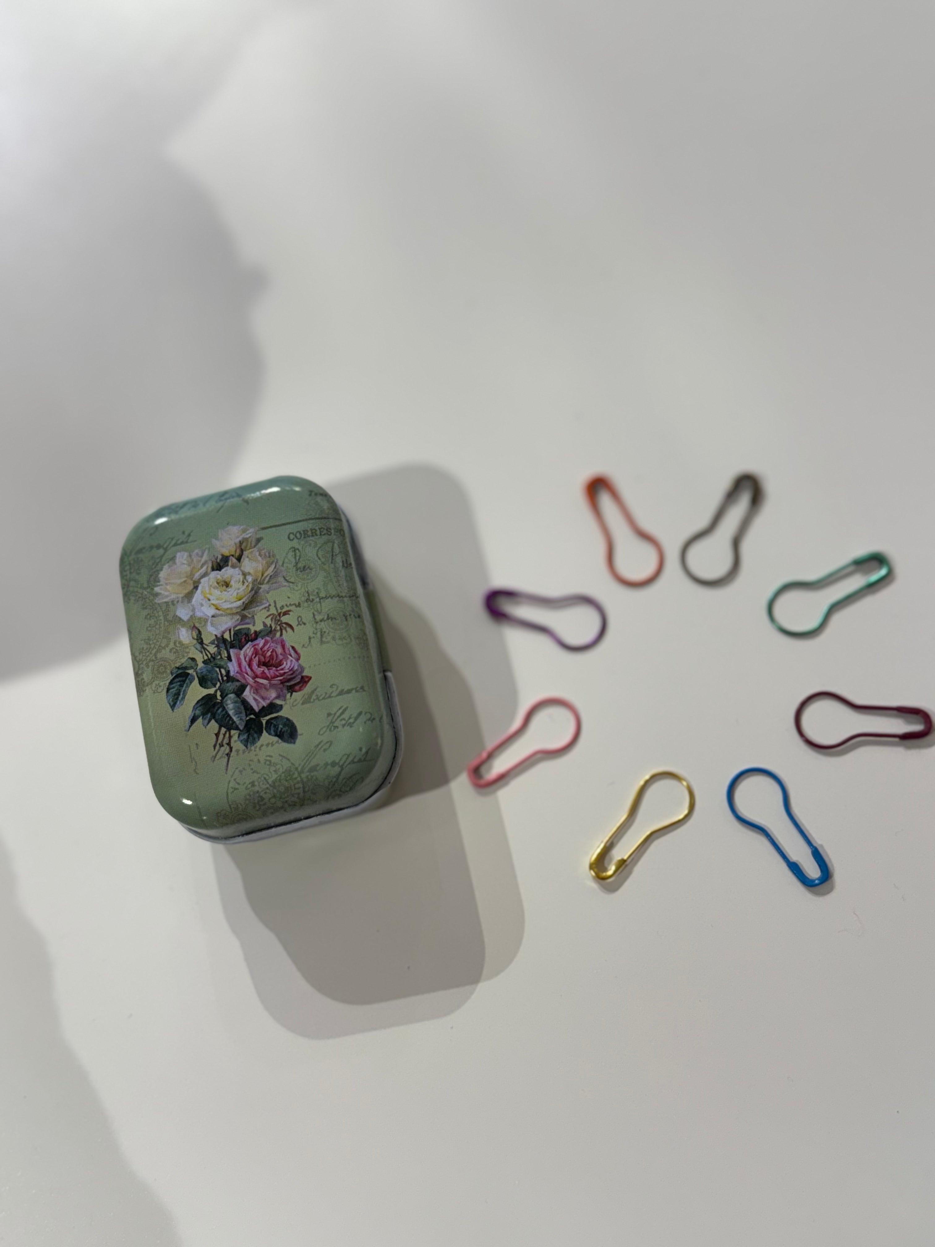 Boks med 16 maskemarkører - Grønn hage