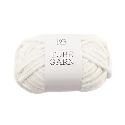 Tubegarn 0601 4mm Hvit