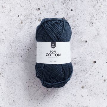 Soft Cotton Navy Blue 8829