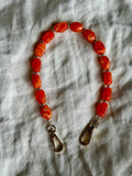 Tynn perler på en snor - Orange
