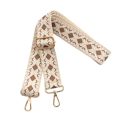 Skulderreim Beige/hvit